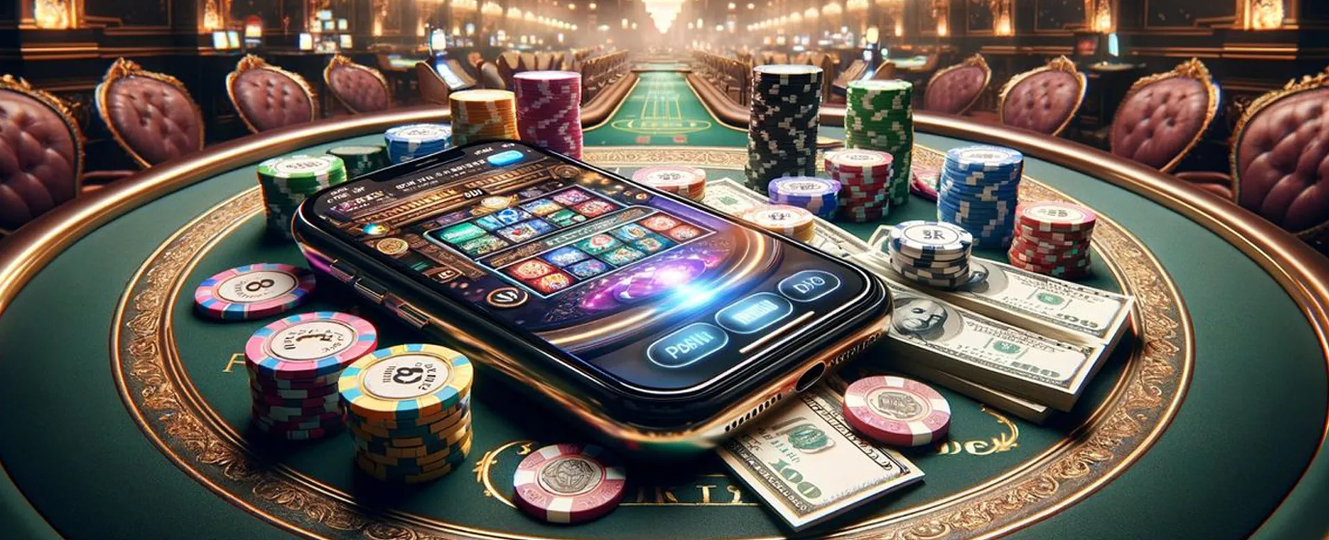 rich9 Blog Hero Image with gaming elements and strategies, featuring golden accents